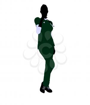 Royalty Free Clipart Image of a Female Doctor