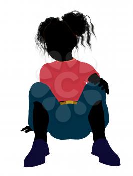 Royalty Free Clipart Image of a Girl