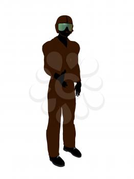 Royalty Free Clipart Image of a Pilot