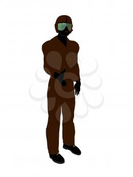 Royalty Free Clipart Image of a Pilot