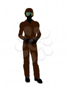 Royalty Free Clipart Image of a Pilot