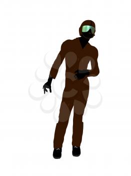 Royalty Free Clipart Image of a Pilot