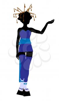 Royalty Free Clipart Image of an Asian Girl