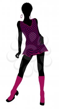 Royalty Free Clipart Image of a Go-Go Dancer