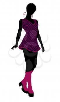 Royalty Free Clipart Image of a Go-Go Dancer