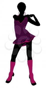 Royalty Free Clipart Image of a Go-Go Dancer