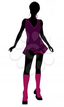 Royalty Free Clipart Image of a Go-Go Dancer