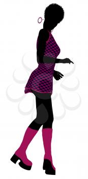 Royalty Free Clipart Image of a Go-Go Dancer