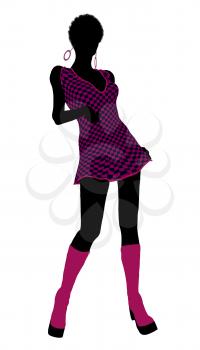 Royalty Free Clipart Image of a Go-Go Dancer