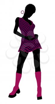 Royalty Free Clipart Image of a Go-Go Dancer