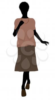 Royalty Free Clipart Image of an Older Woman