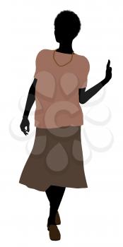 Royalty Free Clipart Image of an Older Woman