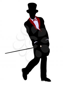 Royalty Free Clipart Image of a Magician