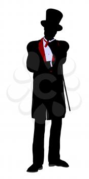 Royalty Free Clipart Image of a Magician