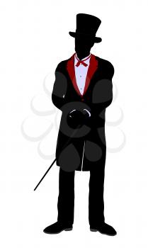 Royalty Free Clipart Image of a Magician