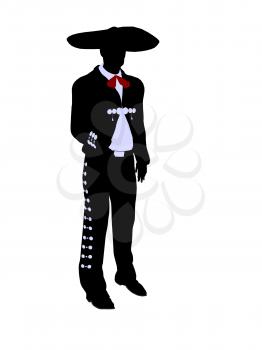 Royalty Free Clipart Image of a Mariachi Man