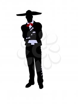 Royalty Free Clipart Image of a Mariachi Man