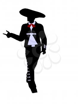 Royalty Free Clipart Image of a Mariachi Man