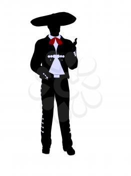 Royalty Free Clipart Image of a Mariachi Man