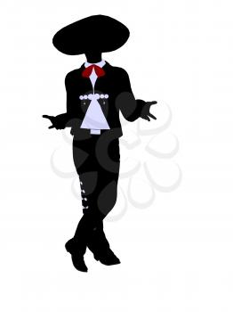 Royalty Free Clipart Image of a Mariachi Man