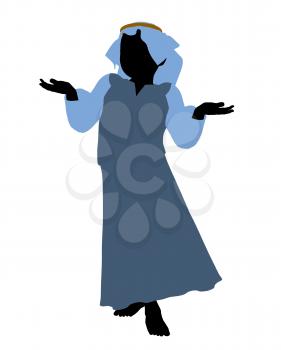 Royalty Free Clipart Image of a Nativity Figure