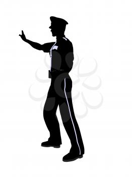 Royalty Free Clipart Image of a Police Officer