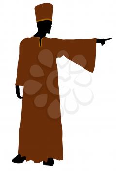 Royalty Free Clipart Image of a Man in a Robe