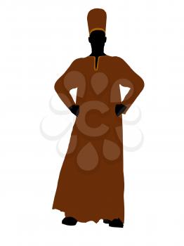 Royalty Free Clipart Image of a Man in a Robe