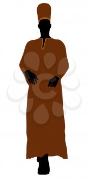 Royalty Free Clipart Image of a Man in a Robe