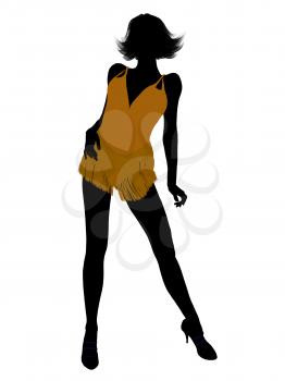 Royalty Free Clipart Image of a Dancer