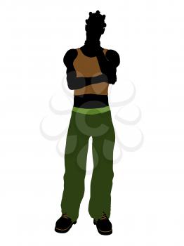 Royalty Free Clipart Image of a Casual Guy