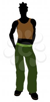 Royalty Free Clipart Image of a Casual Guy