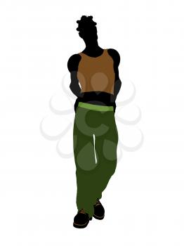 Royalty Free Clipart Image of a Casual Guy