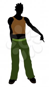 Royalty Free Clipart Image of a Casual Guy