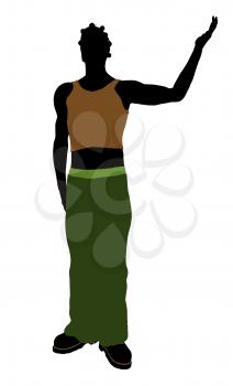 Royalty Free Clipart Image of a Casual Guy