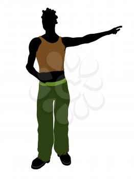 Royalty Free Clipart Image of a Casual Guy