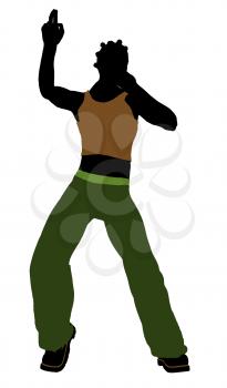 Royalty Free Clipart Image of a Casual Guy