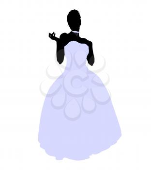 Royalty Free Clipart Image of a Bride