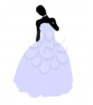 Royalty Free Clipart Image of a Bride