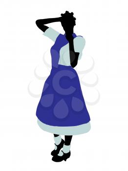 Royalty Free Clipart Image of Alice in Wonderland