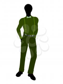 Royalty Free Clipart Image of a Guy in a Suit