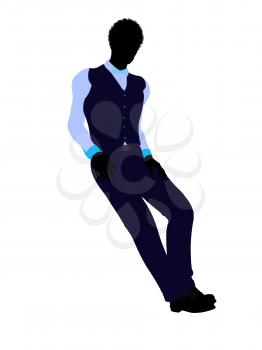 Royalty Free Clipart Image of a Businessman