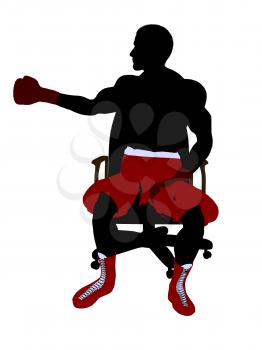 Royalty Free Clipart Image of a Boxer