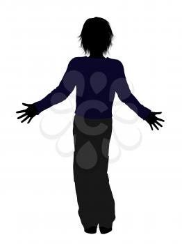 Royalty Free Clipart Image of a Teenage Boy