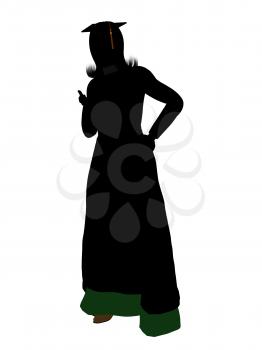 Royalty Free Clipart Image of a Female Graduate