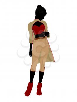 Royalty Free Clipart Image of a Female Genie