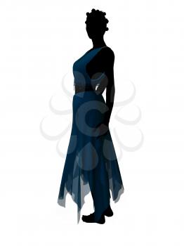 Aladdin fairytale illustration silhouette on a white background