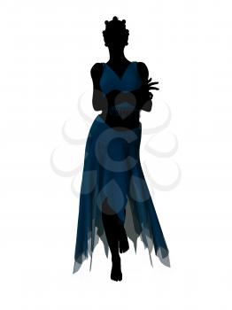 Aladdin fairytale illustration silhouette on a white background