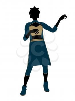 Aladdin fairytale illustration silhouette on a white background