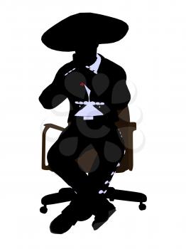 Royalty Free Photo of a Mariachi Man on a Chair